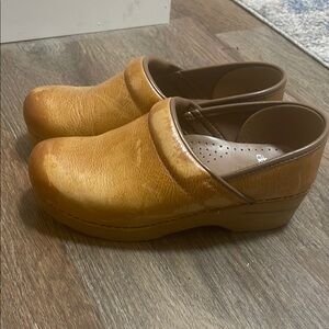 Dansko Brown Leather Professional Clogs